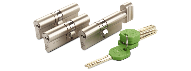 Euro Door Lock SILVER NICKEL 40/60mm 3 Keys Anti Drill Pick Bump Snap PVC uPVC 